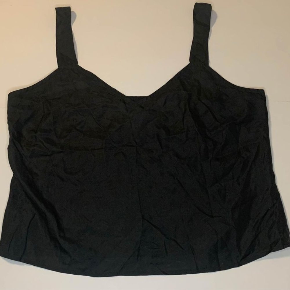 TESS 100% SILK CROPPED TANK TOP WOMEN'S SIZE 12